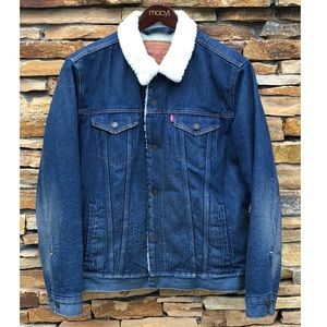 Levis Denim Sherpa Trucker Jacket